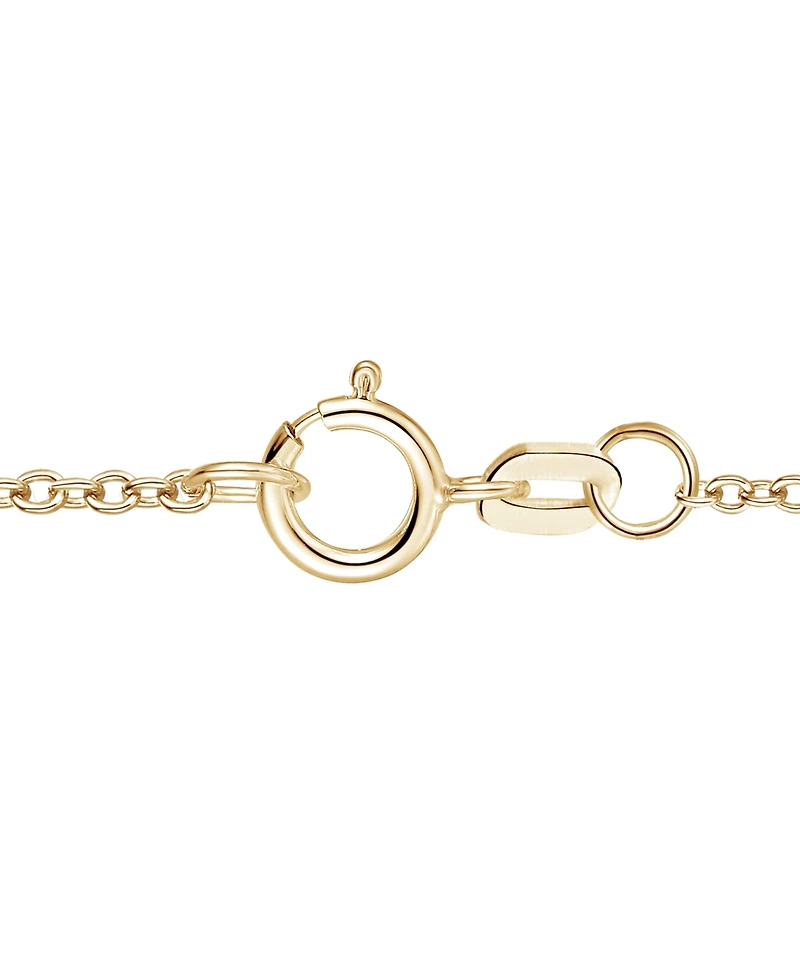 Macy's Ruby (1-1/2 ct. t.w.) & Diamond (1/20 ct. t.w.) Heart Pendant Necklace in 14k Yellow Gold