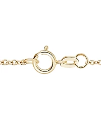 Macy's Ruby (1-1/2 ct. t.w.) & Diamond (1/20 ct. t.w.) Heart Pendant Necklace in 14k Yellow Gold