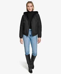 Andrew Marc Women's Dalby Reversible Hoodie-Style Jacket