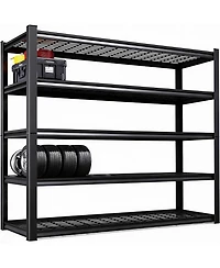 Yigii Heavy Duty 5-Tier Adjustable Metal Shelving for Us Homes