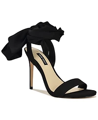 Nine West Women's Maddie Ankle Tie Wrap Stiletto Heel Sandals