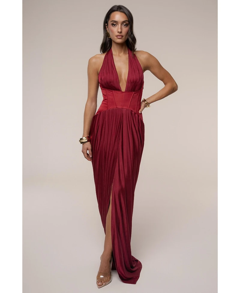 Jluxlabel Women's Drape And Destiny Maxi Dress