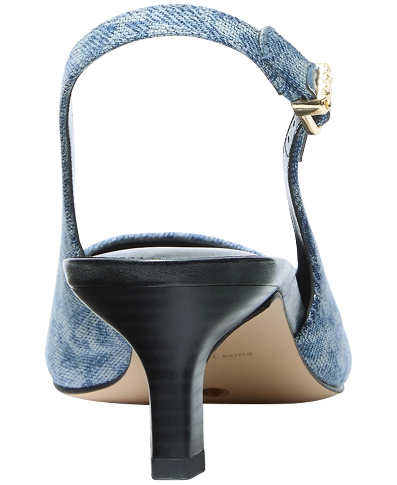Michael Kors Women's Pointed Toe Cap Slingback Pumps