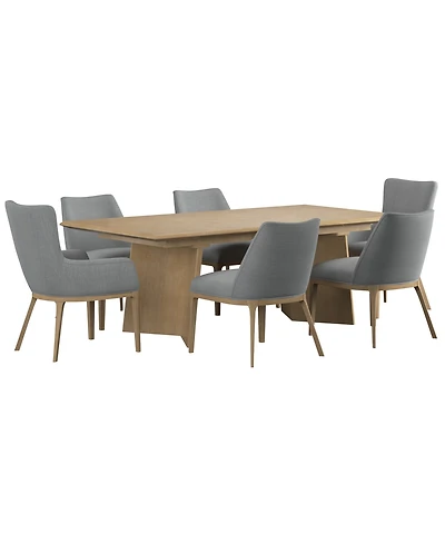 Loft -Pc. Wood Rectangle Dining Set (Table, Side Chairs