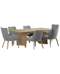 Loft -Pc. Wood Rectangle Dining Set (Table, Side Chairs