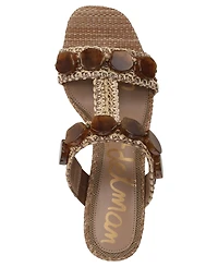 Sam Edelman Women's Dante Stone Slide Wedge Sandals