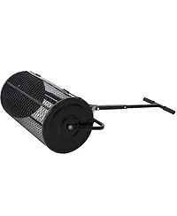 flynama Black 24 Inch Peat Moss Spreader Metal Mesh Compost Spreader T Shaped Handle for Lawn Garden Care Manure Seeding Planting