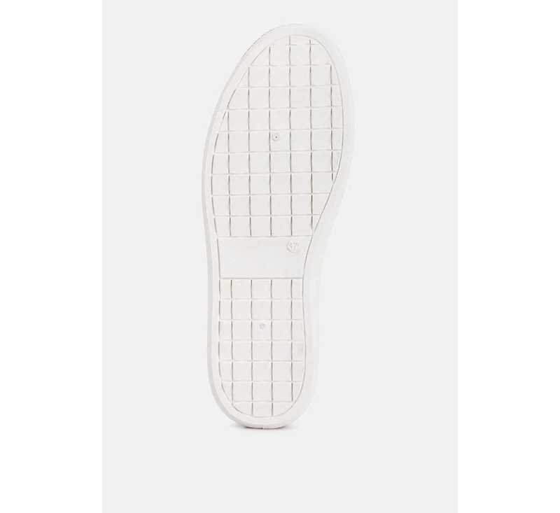 London Rag Claude Faux Leather Back Panel Detail Sneakers