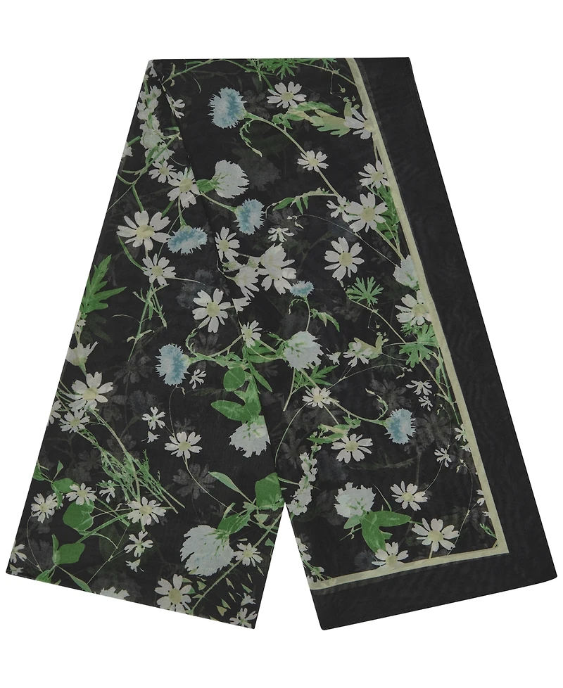 Karl Lagerfeld Paris Wild Flower Chiffon Scarf