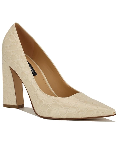 Nine West Women's Tamant Tapered Block Heel Pumps