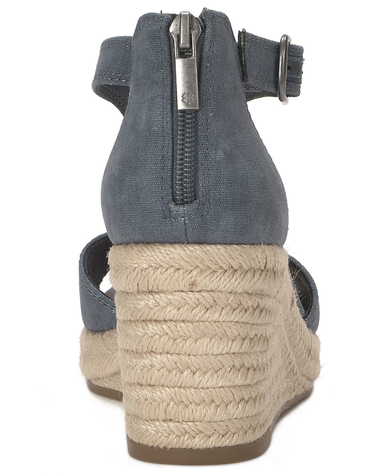 Lucky Brand Women's Cyleste T-Strap Espadrille Wedge Sandals