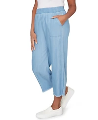 Alfred Dunner Petite Wide-Leg Ankle Pants
