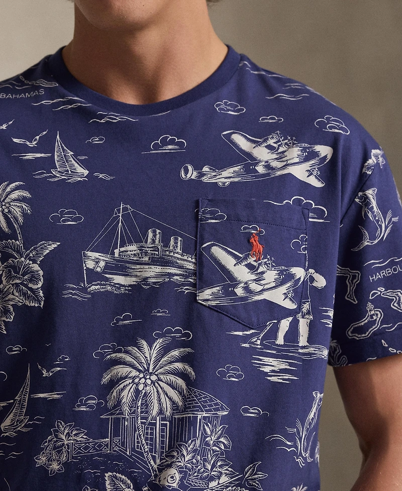 Polo Ralph Lauren Men's Classic-Fit Striped Cotton Jersey T-Shirt