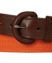 Polo Ralph Lauren Men's Webbed Cotton & Leather Belt