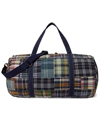 Polo Ralph Lauren Men's Patchwork Madras Canvas Duffel Bag