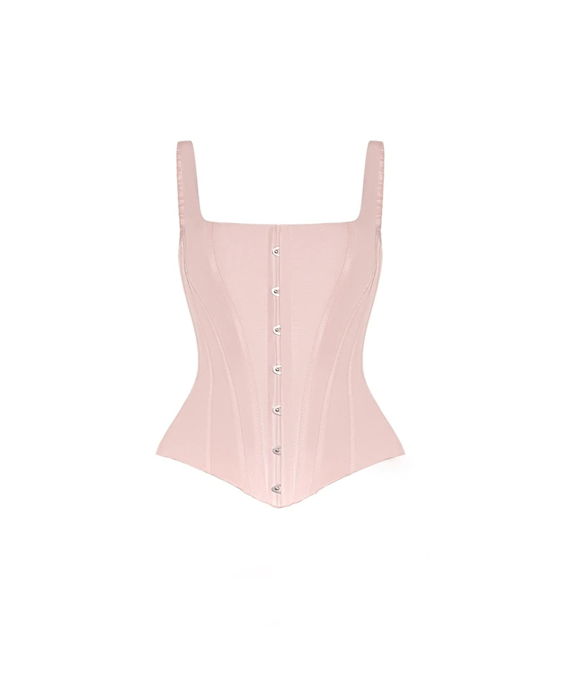 Milla Women's Sculpting Pink Low-Waist Corset
