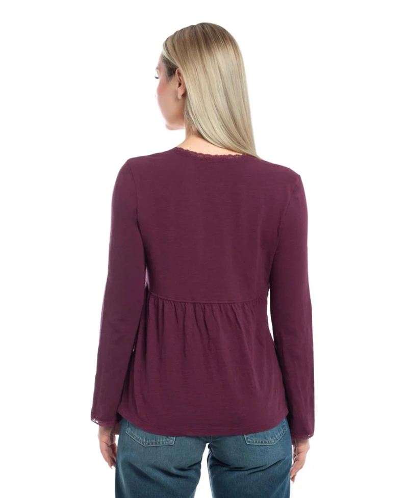 Wilt Clothing Women's V-Neck Long Sleeve Empire