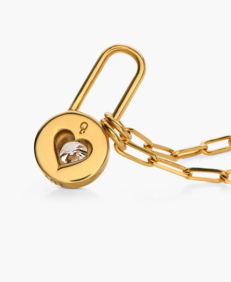 Oak & Luna Lock & Luna Charm with Round Cut Moissanite