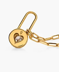 Oak & Luna Lock & Luna Charm with Round Cut Moissanite