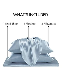 Madison Park Essentials Satin 6-Pc. Sheet Set