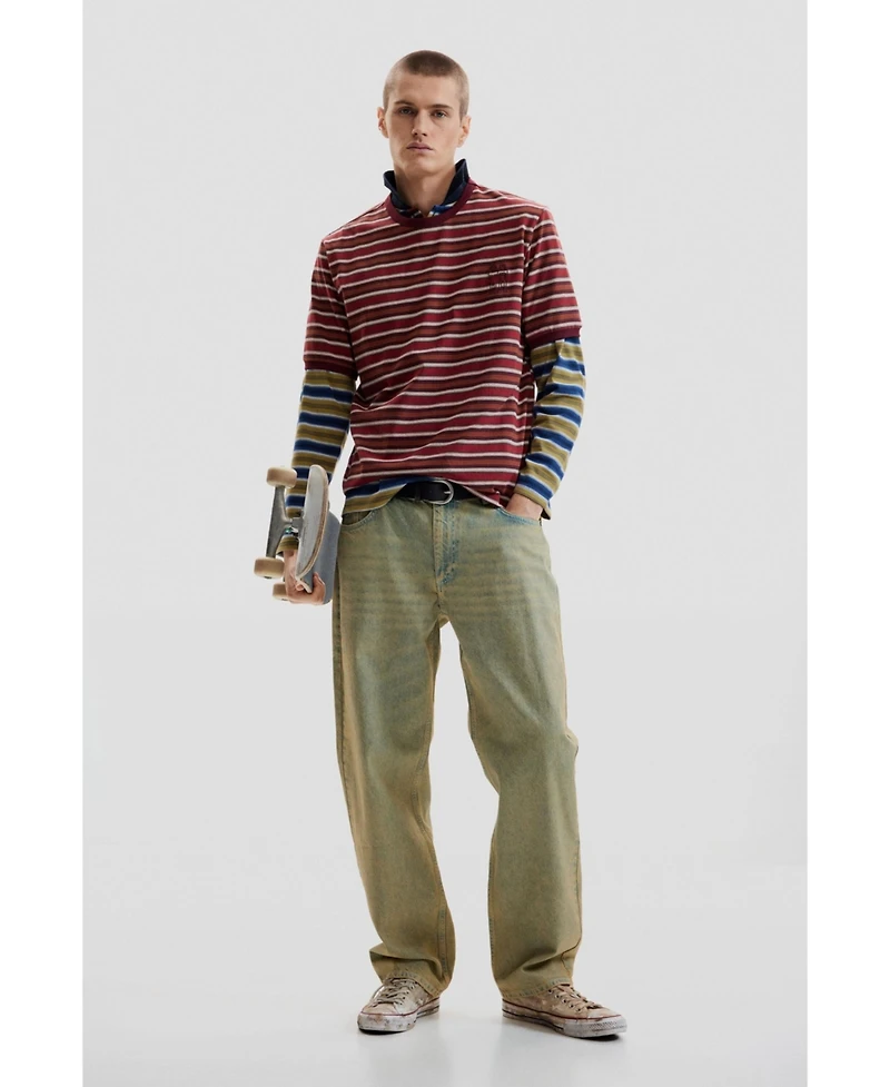 Desigual Men's Striped knit T-shirt