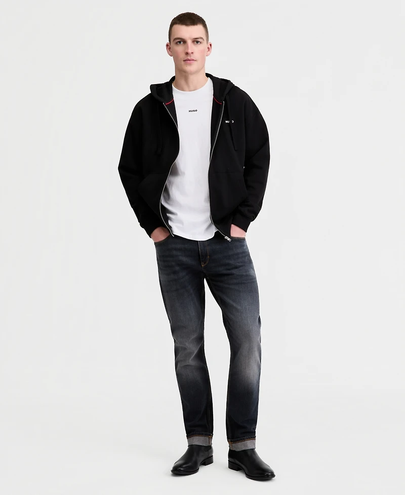 Hugo Boss Men's Dapo Logo Zip-Up Hooded Sweatshirt