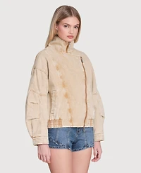 Avec Les Filles Women's Oversized Layered Jacket