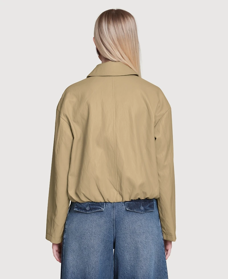 Avec Les Filles Women's Draped Zip Jacket