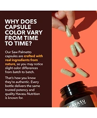 Saw Palmetto + Nettle & Pumpkin Seed Capsules, Havasu Nutrition, 120ct