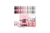 Beetles Stay Shining Gel Nail Polish Kit with Uv Light, 12 Colors (23 pcs)
