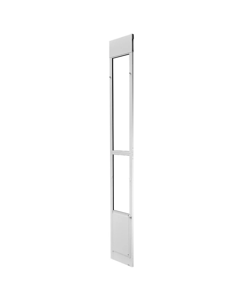 Cozito Sliding Glass Door Pet Door Insert, Adjustable Height 91–96", Locking Frame, 10.25" x 16.25" Flap