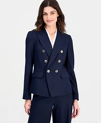 Tahari Asl Women's Asymmetric Double-Breasted Blazer