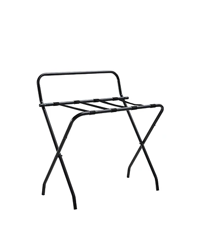 Kings Brand Furniture Folding Luggage Rack with Nylon Straps