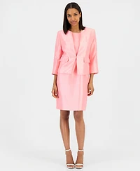 Le Suit Women's Open-Front Jacket & Sleeveless Sheath Dress
