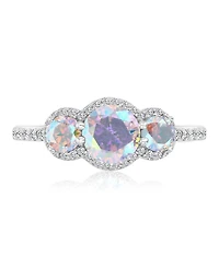 Macy's Cubic Zirconia (2.812 ct. t.w.) and Aurora Borealis (2.81 Round Pave Ring