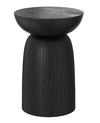 Simpli Home Boyd 13" Mango Wood Solid Line Accent Table