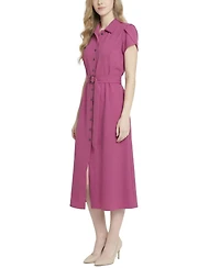 Ny Collection Petite Midi Petal Sleeve Dress