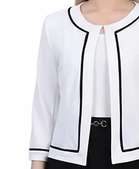 Ny Collection Petite 3/4 Sleeve 2 Piece Dress Set