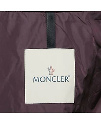 Pre-Owned Moncler Women's Purple Synthetic Short Biker Jacket