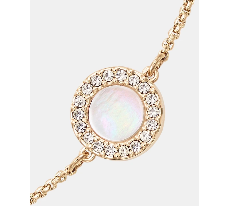 Dkny Glass Stone Inlay Dynamic Slider Bracelet
