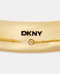 Dkny Open Taper Puffy Hoop Earrings
