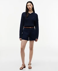 Tommy Hilfiger Women's Twill Patch Pocket Shorts