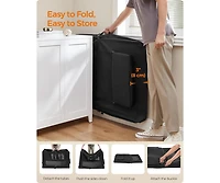 Cozito 48" Foldable Soft Dog Crate, Portable Carrier with Steel Frame, Mesh Windows, Storage Pockets, 92–110 lb