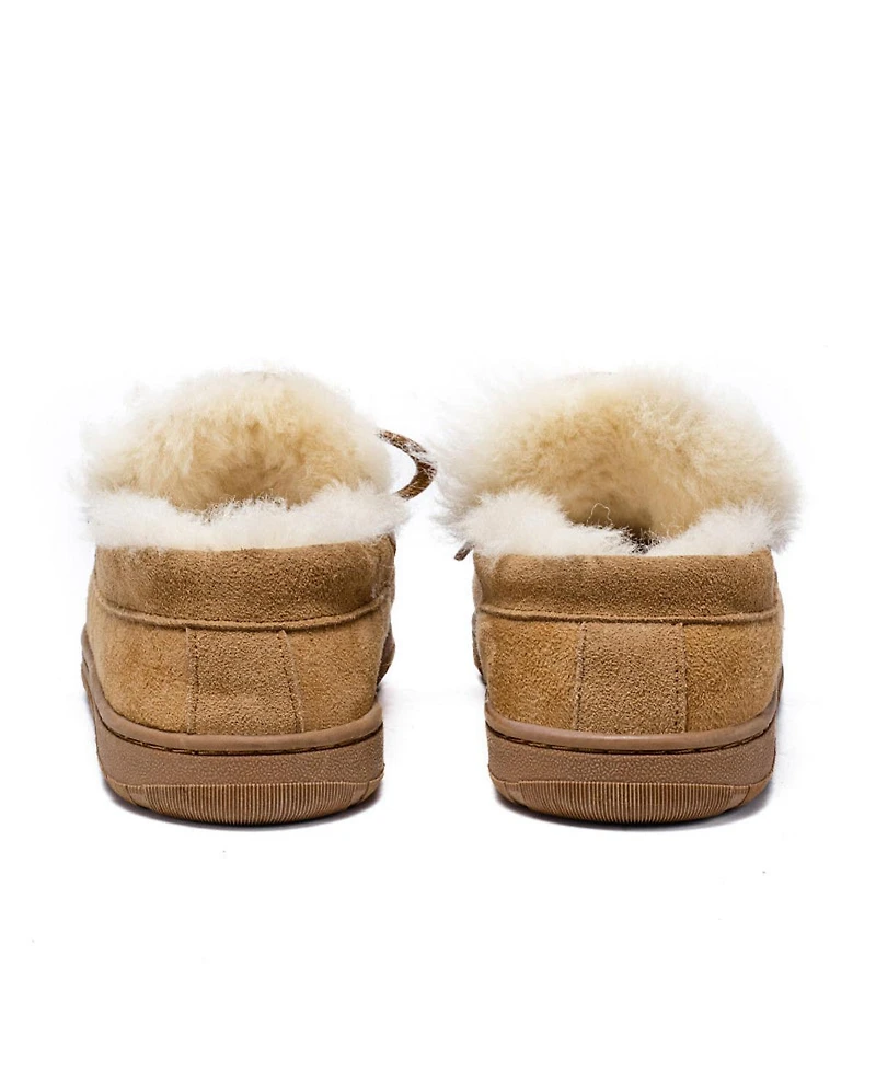 Pazstor Men's Real Shearling Slippers Spring
