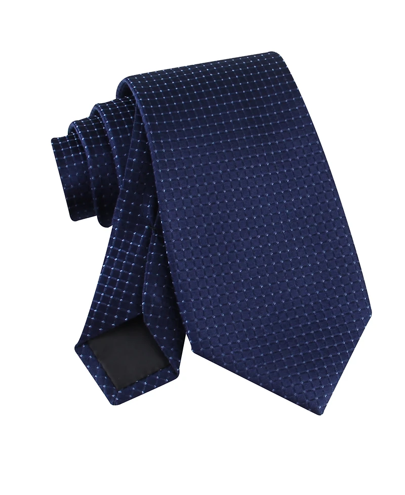 Calvin Klein Men's Grid Pattern Silk Tie