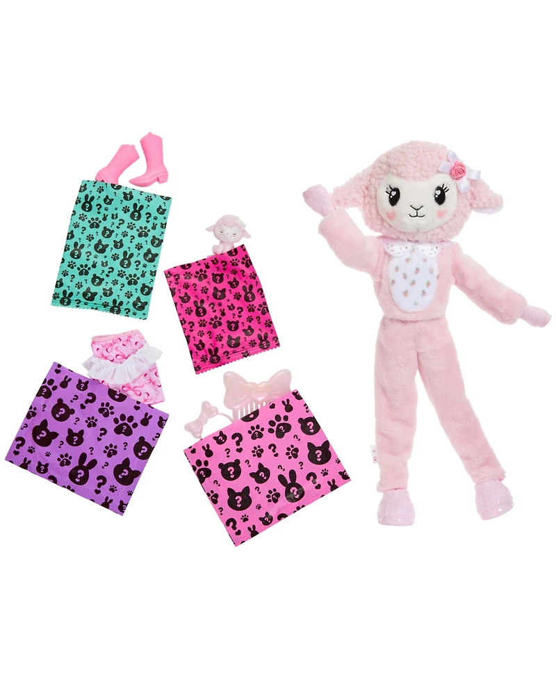 Barbie Cutie Reveal Cuddly Series Doll and Accessories