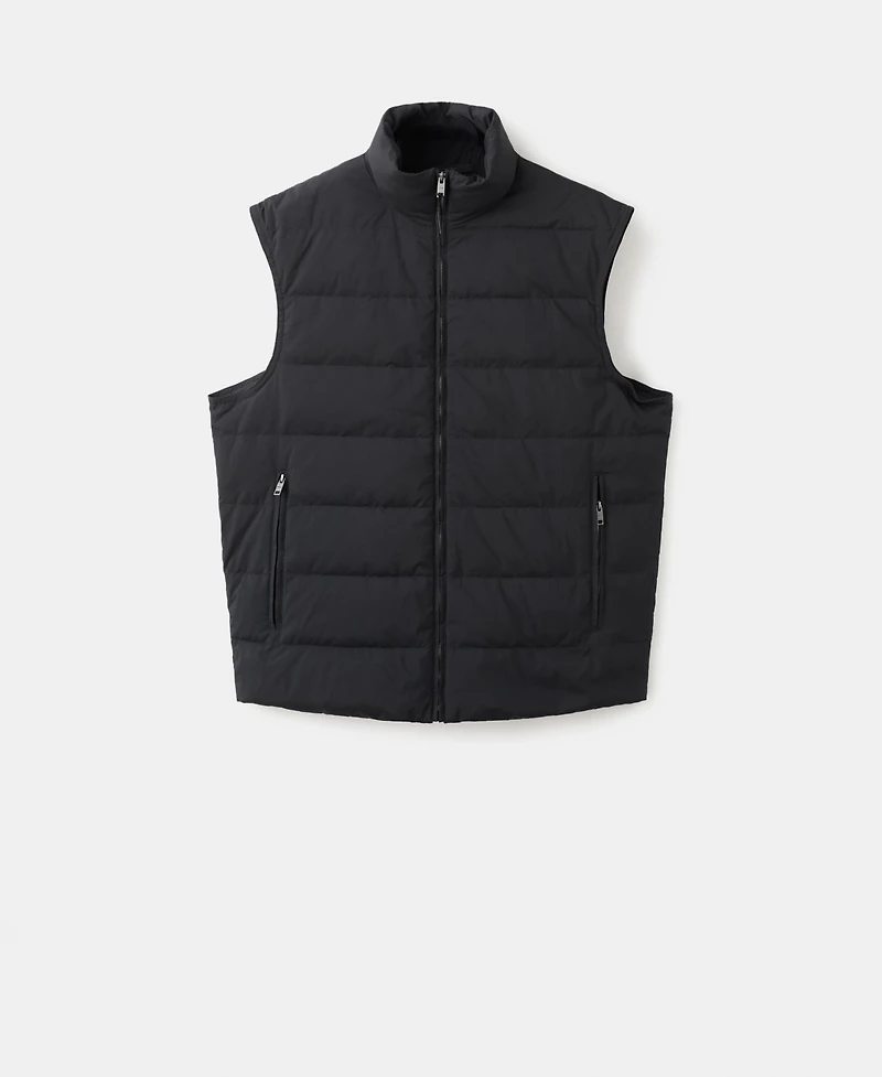 Mango Men's Down And Feather Filling Quilted Vest