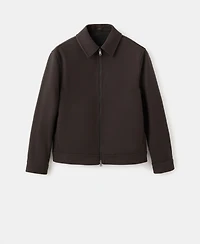 Mango Men's Regular Fit Zip-Up Jacket
