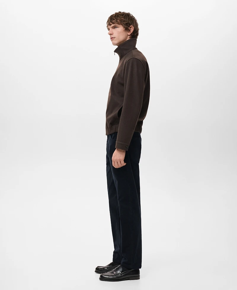 Mango Men's Corduroy Regular-Fit Pants