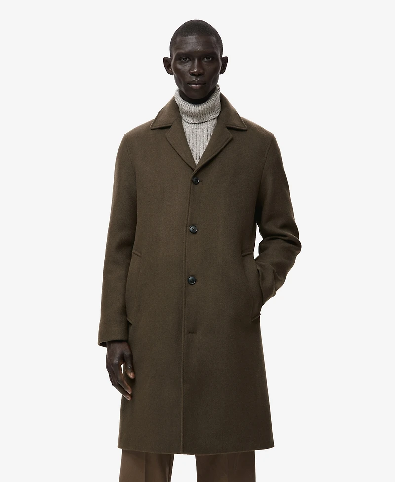 Mango Men's Classic Wool Blend Coat